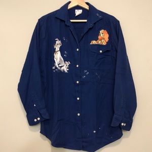 Lady and the Tramp long sleeve button up